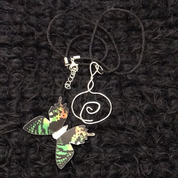 Silver Tone Wire Charm Necklace - Picture 9 of 14